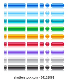Web buttons collection in web 2.0 style