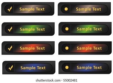 web buttons collection colors
