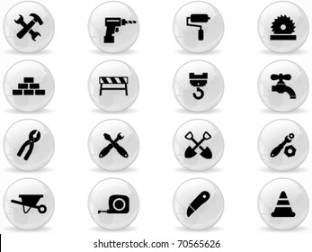 Web buttons, Construction symbol