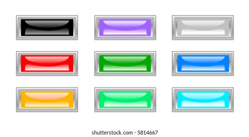 web buttons, design ellements for decoration. Vector Illustration.
