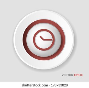 Web buttons for design. Vector white forms set.