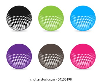 web buttons different colors vector illustration