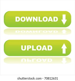 web buttons download and upload
