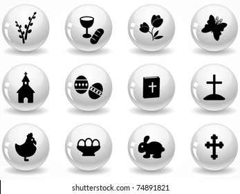 Web buttons, Easter icons