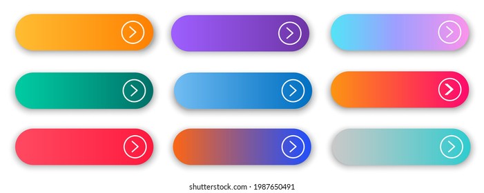 1,394 Long Round Gradient Button Images, Stock Photos & Vectors ...