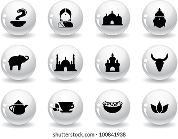 Web buttons, indian icons