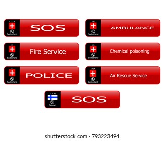 Web buttons rooms hotlines Switzerland Finland