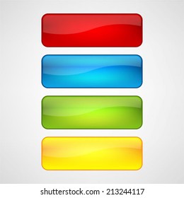 web buttons set