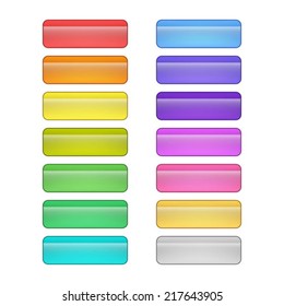 Set Button Gradient Style Shadow Isolated Stock Vector (Royalty Free ...