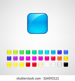 web buttons set