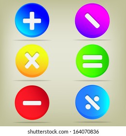  web buttons with shadow 