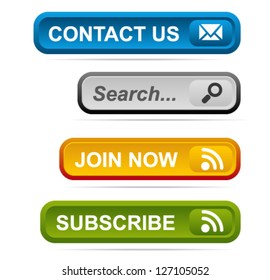 Web buttons Ã¢Â?Â? Subscribe Now, Join now Buttons Ã¢Â?Â? Call to action buttons