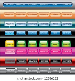 web buttons templates