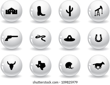 Web buttons, Texas icons