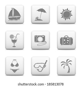 Web buttons - Vacation