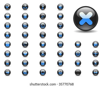 Web buttons. Vector illustration