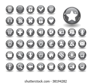 Web buttons. Vector illustration