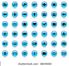 Web buttons. Vector illustration