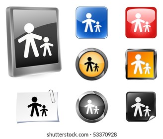 Web buttons.  Vector illustration