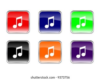 Web buttons. Vector illustration (clipping path)