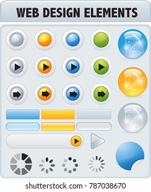 web buttons for website or app