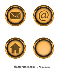  web buttons for website or app illustration vector format