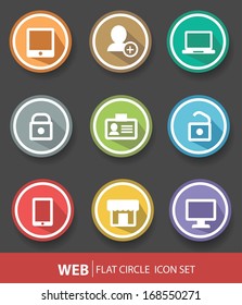 Web buttons,Colorful version