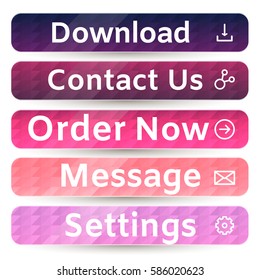 Web Buttun Vector Set