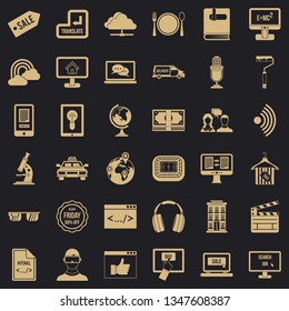 Web calendar icons set. Simple style of 36 web calendar vector icons for web for any design