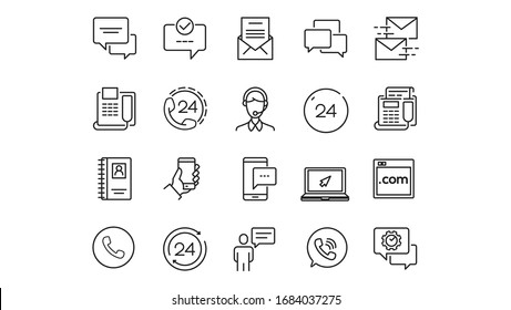 web call center graphic vector illustration icons