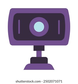Web Cam Flat Icon Design For Personal nad Commercial Use