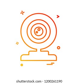 Web cam icon design vector