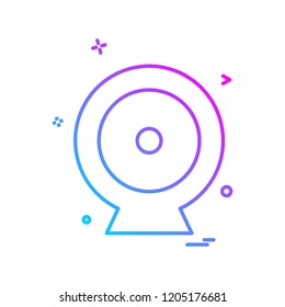 Web cam icon design vector 
