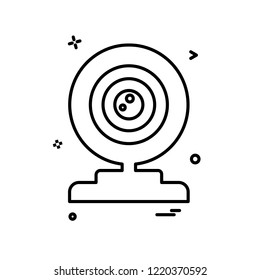 Web cam icon design vector