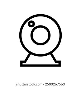 Web cam icon illustrated on background