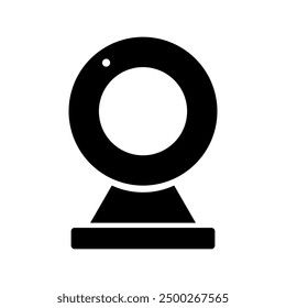 Web cam icon illustrated on background