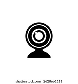 Web cam icon isolated on white background