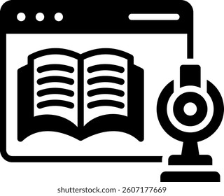 Web Cam Icon Mixed Vector Illustration