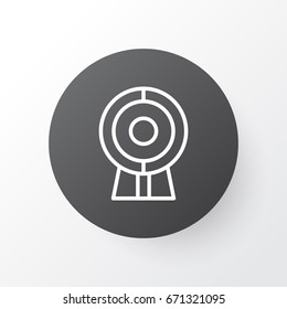 Web Cam Icon Symbol. Premium Quality Isolated Broadcast Element In Trendy Style.