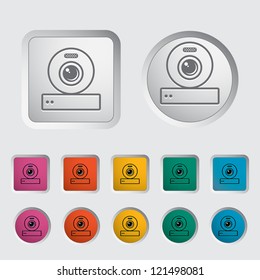 Web cam icon. Vector illustration.