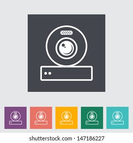 Web cam icon. Vector illustration.