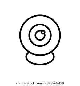 web cam iconVector illustration in black