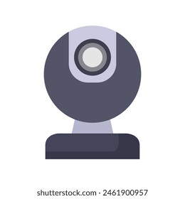Web cam illustrated on white background