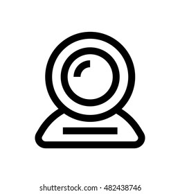 Web cam line icon. Pixel perfect fully editable vector icon suitable for websites, info graphics and print media.