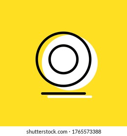 ilustración de icono de vector simple de leva web