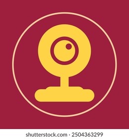 Web cam trendy icon skilled abstract vector illustration colorful artwork beautiful design.eps