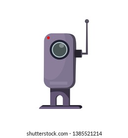 Web camera with antenna. Small camera for online communication. Can be used for topics like video conferencing, chatting, webinar