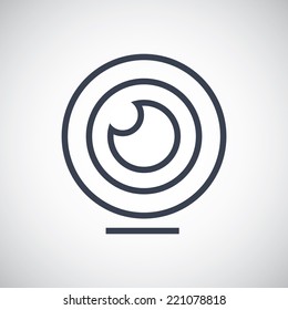 Web Camera Cam symbol icon. Vector pictogram. Simple flat metro design style. esp10