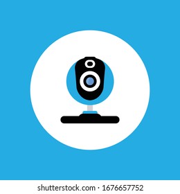 web camera flat icon design vector template