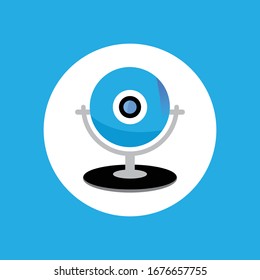 web camera flat icon design vector template